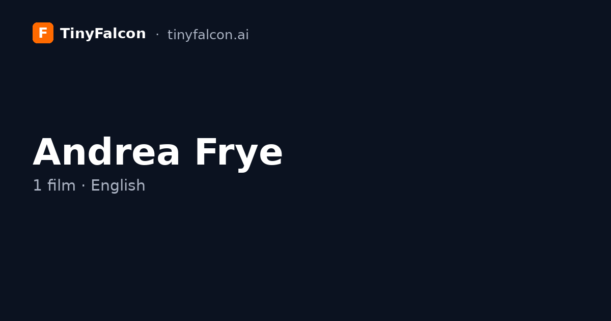 Andrea Frye