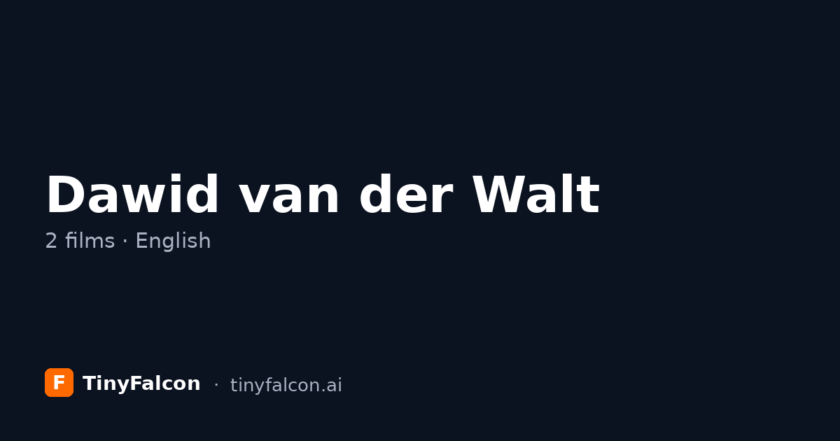 Dawid van der Walt