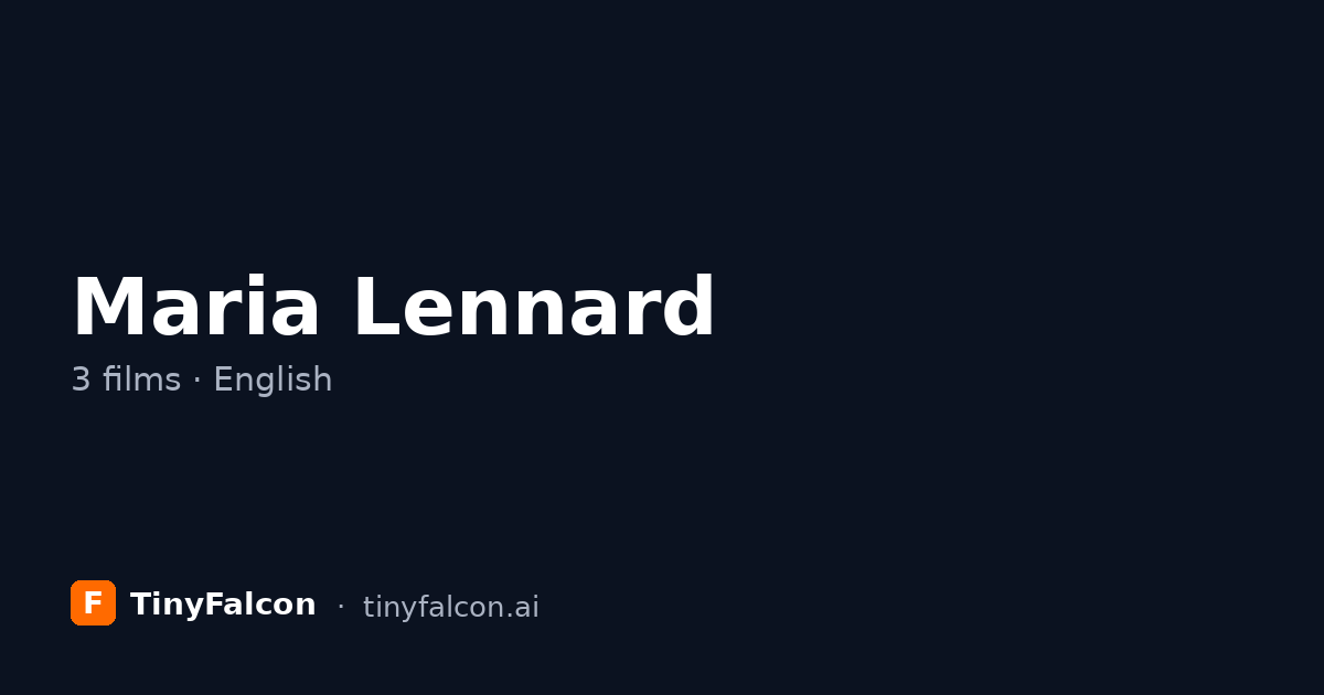 Maria Lennard