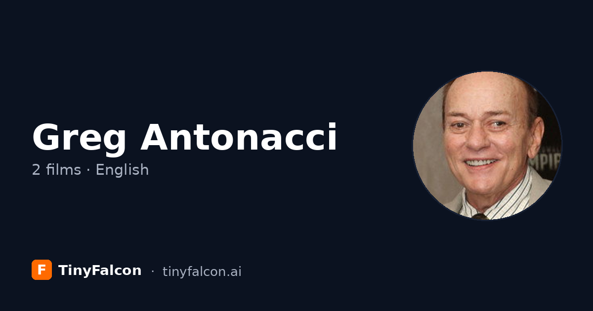 Greg Antonacci