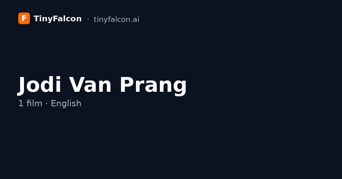 Jodi Van Prang