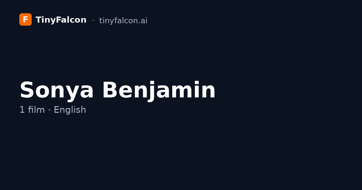 Sonya Benjamin