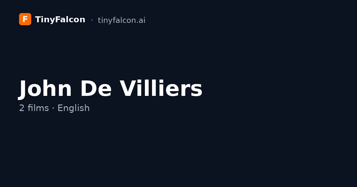 John De Villiers
