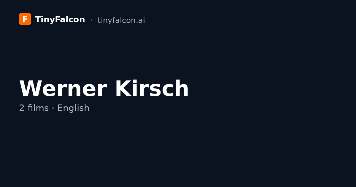 Werner Kirsch