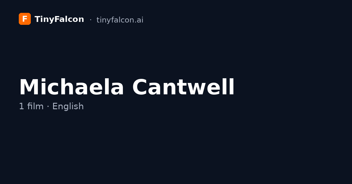 Michaela Cantwell
