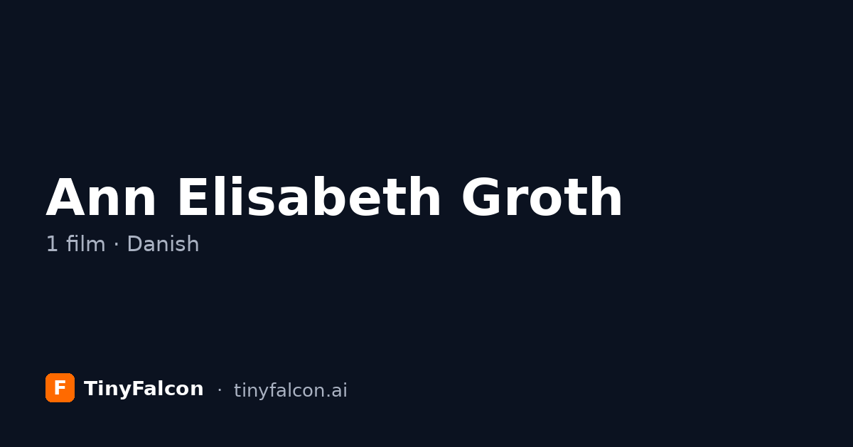 Ann Elisabeth Groth