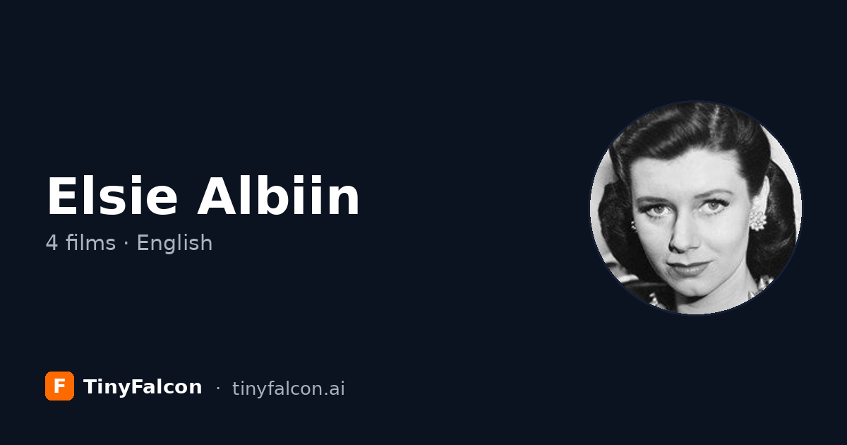 Elsie Albiin