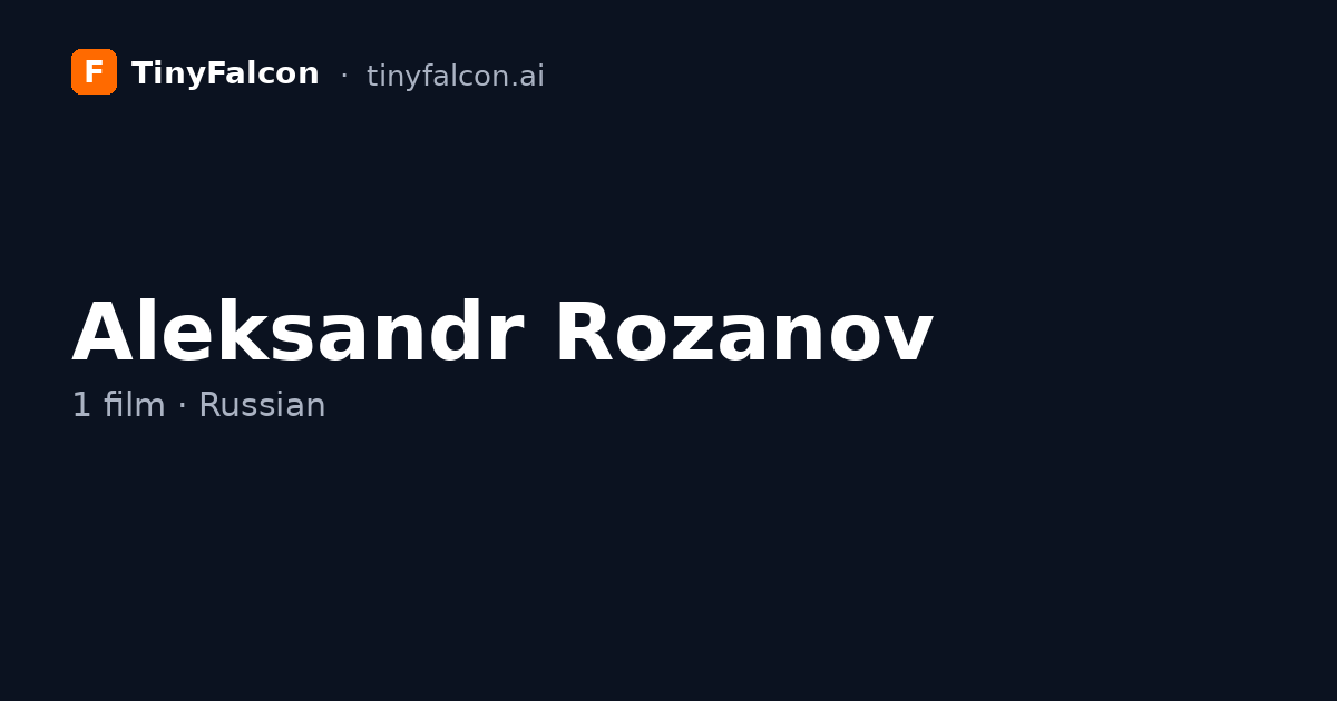 Aleksandr Rozanov