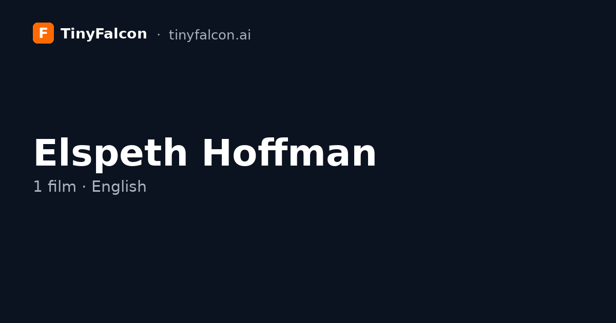 Elspeth Hoffman