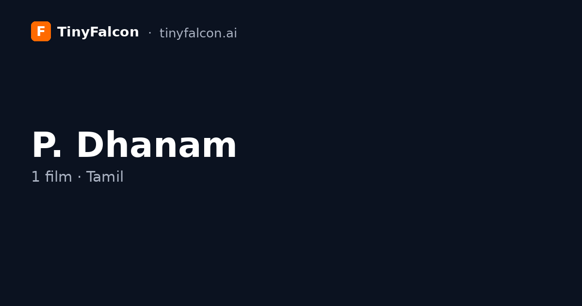 P. Dhanam
