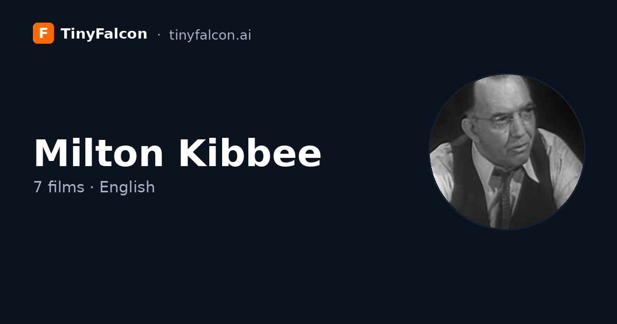 Milton Kibbee