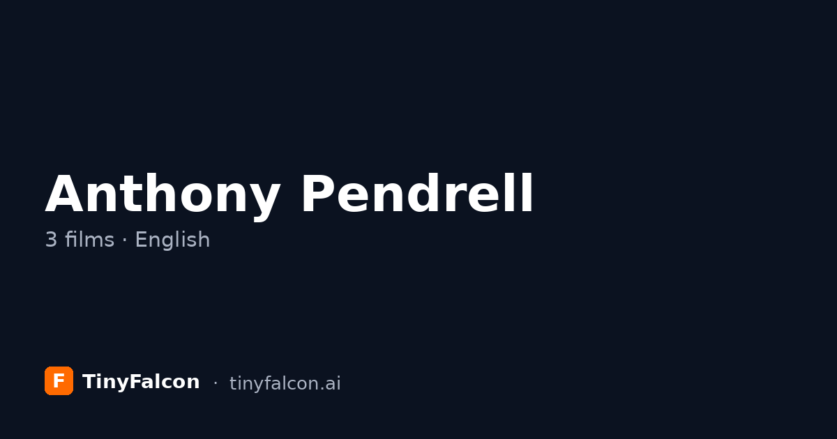 Anthony Pendrell
