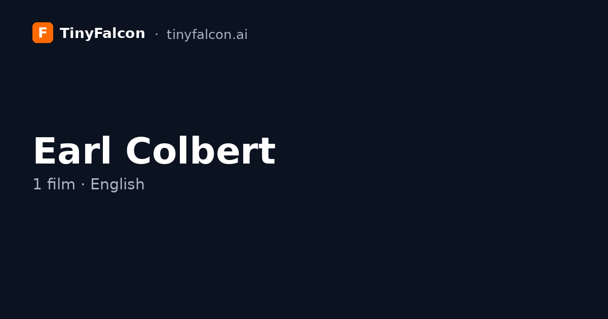 Earl Colbert
