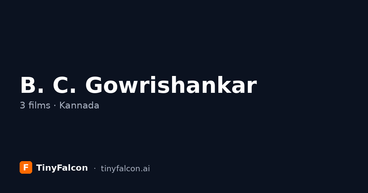 B. C. Gowrishankar