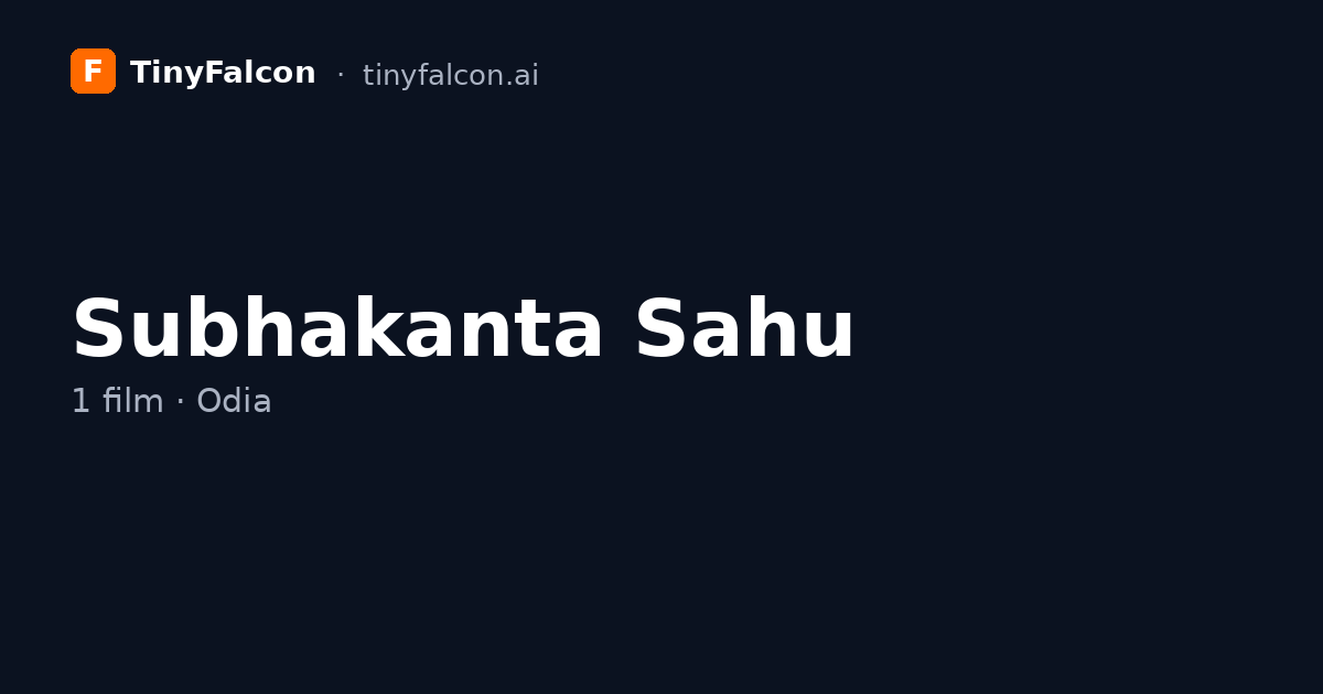 Subhakanta Sahu