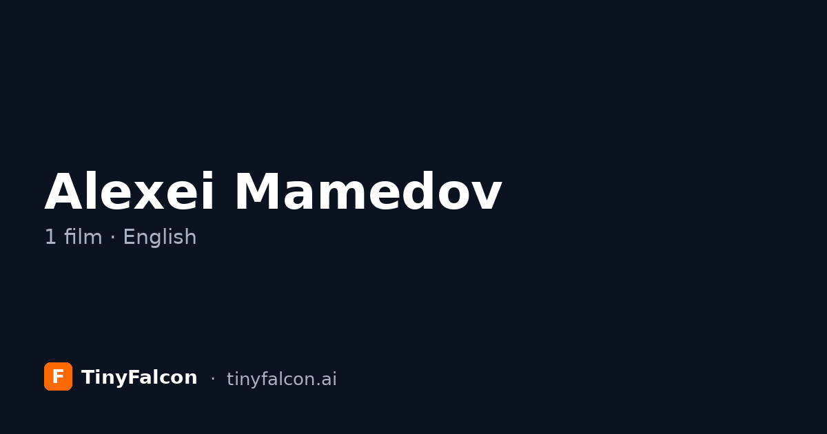 Alexei Mamedov