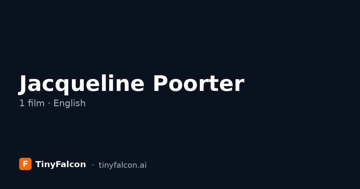 Jacqueline Poorter