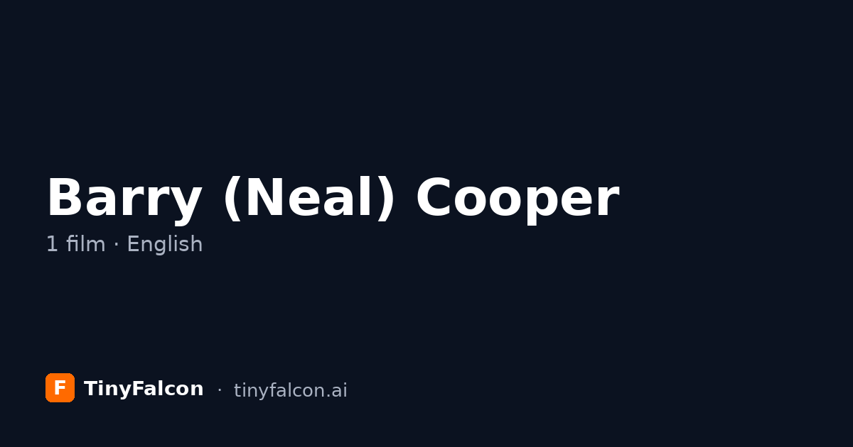 Barry (Neal) Cooper