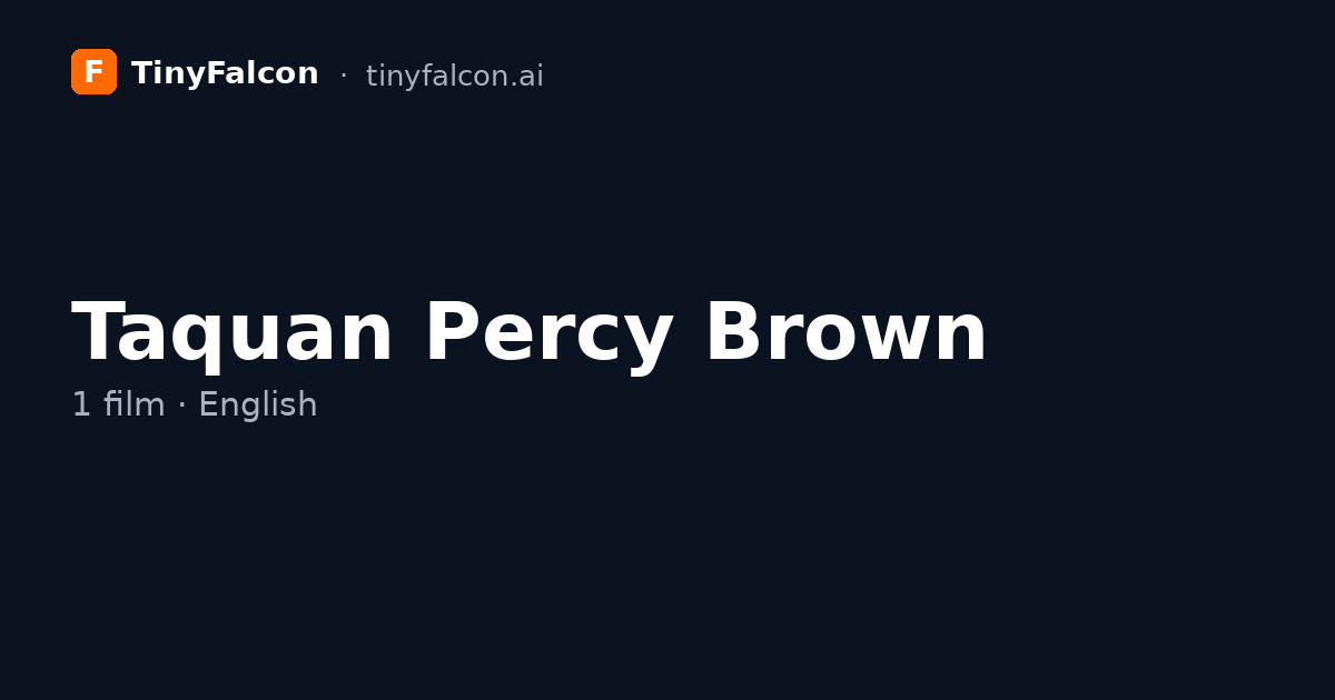 Taquan Percy Brown