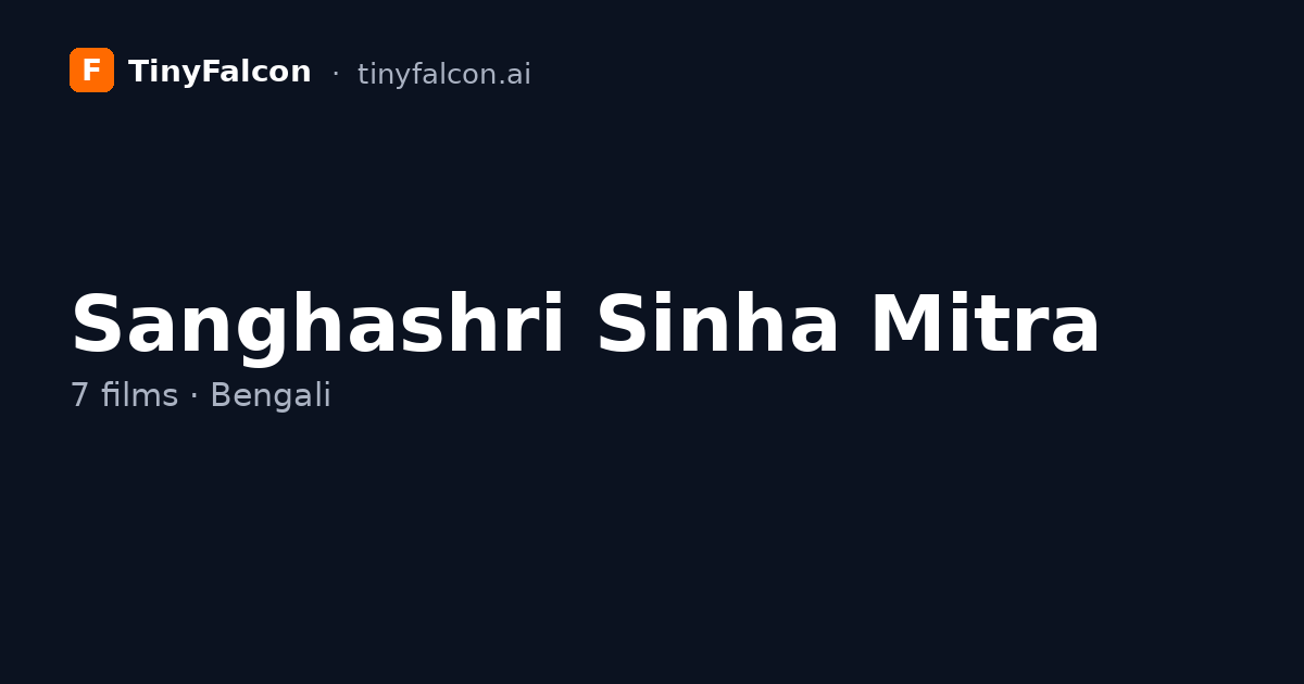 Sanghashri Sinha Mitra