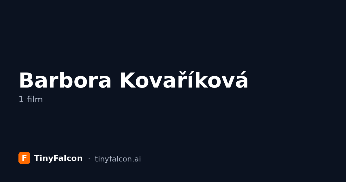 Barbora Kovaříková