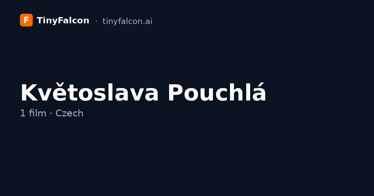 Květoslava Pouchlá