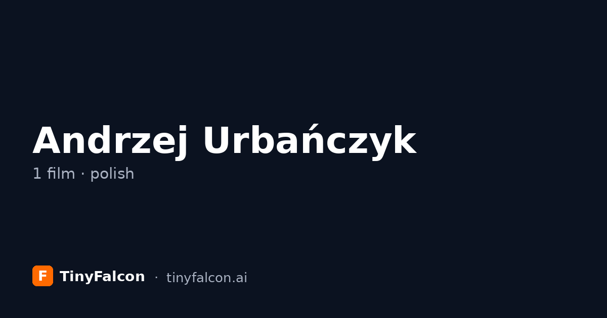 Andrzej Urbańczyk