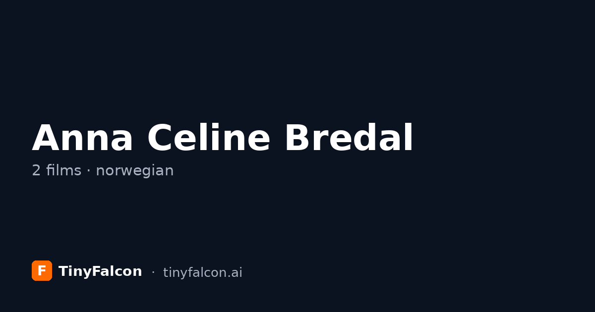 Anna Celine Bredal