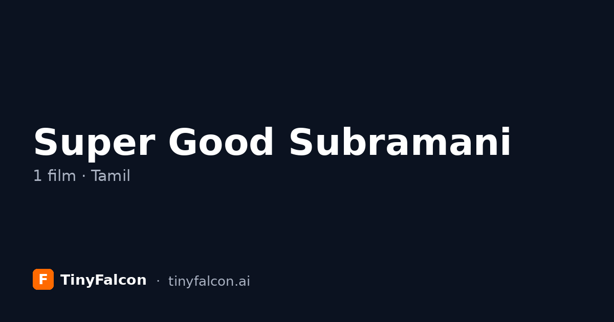 Super Good Subramani