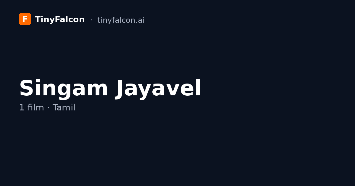 Singam Jayavel