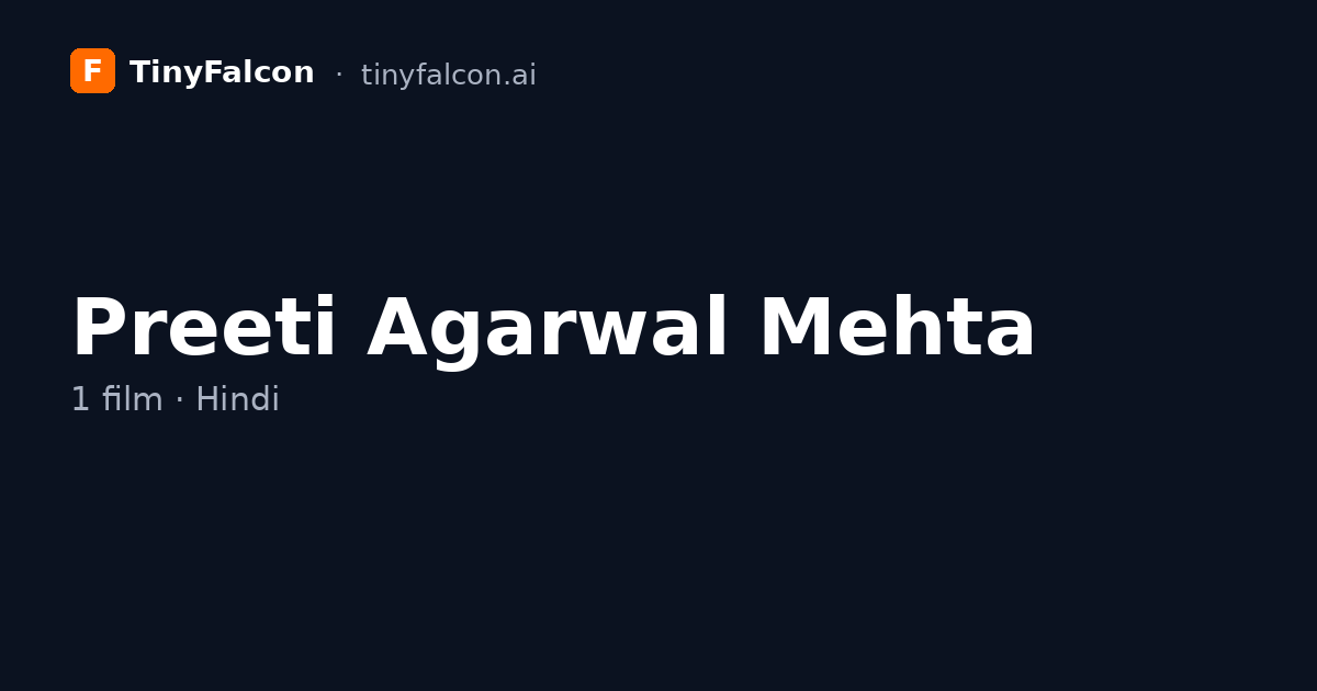 Preeti Agarwal Mehta
