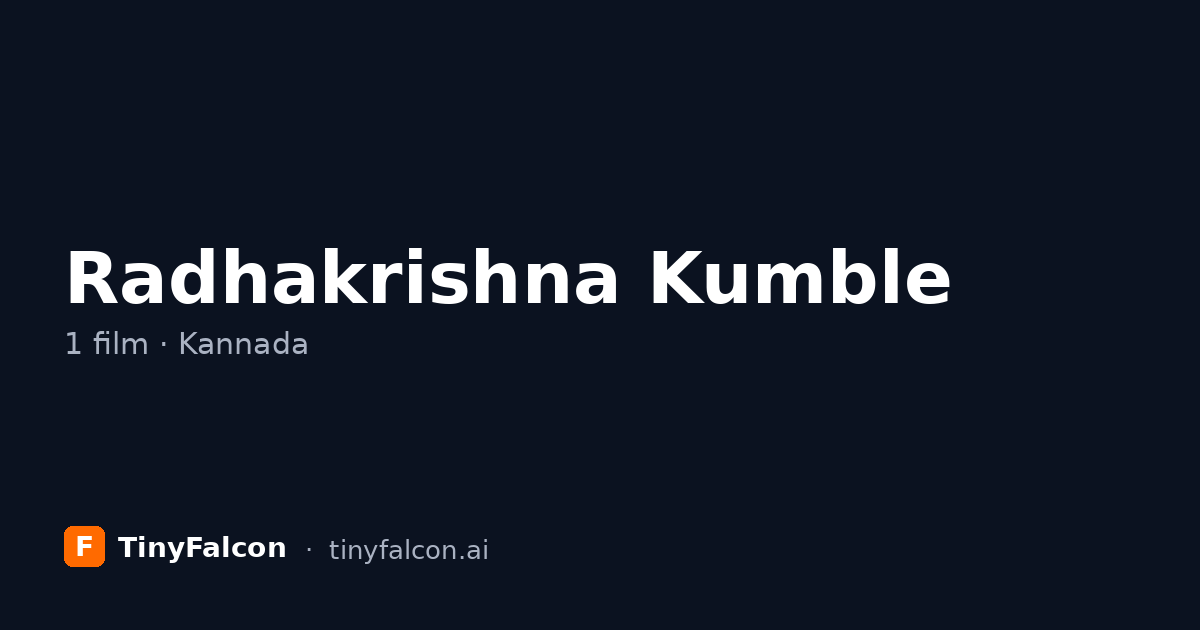 Radhakrishna Kumble