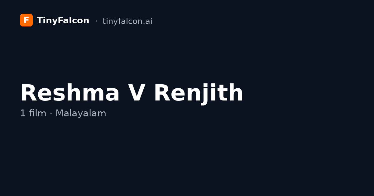 Reshma V Renjith