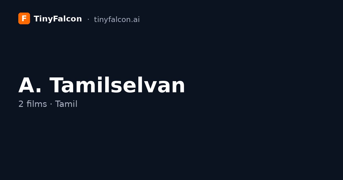 A. Tamilselvan