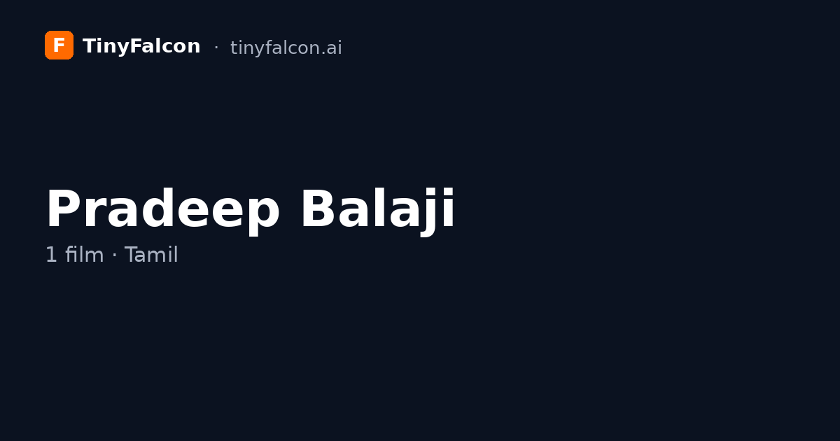 Pradeep Balaji