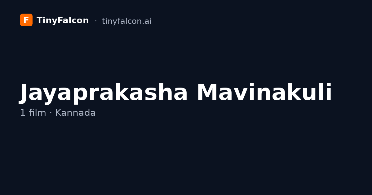Jayaprakasha Mavinakuli