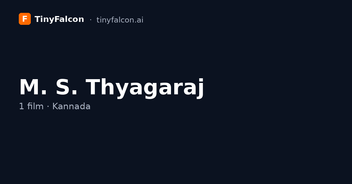M. S. Thyagaraj