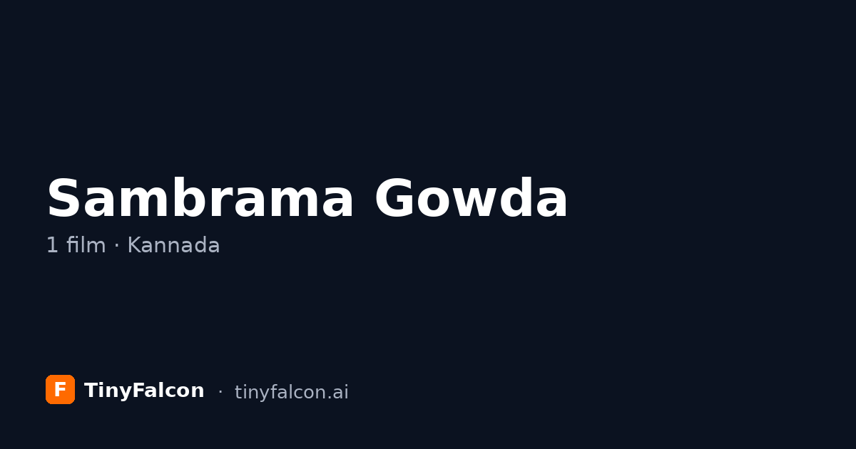 Sambrama Gowda