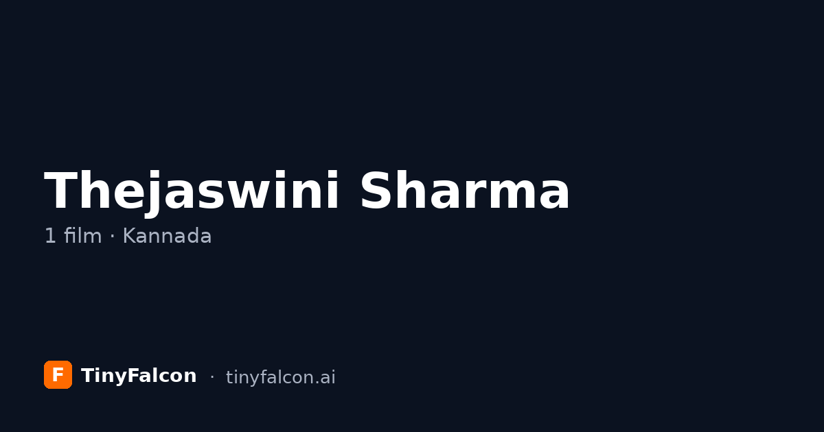 Thejaswini Sharma
