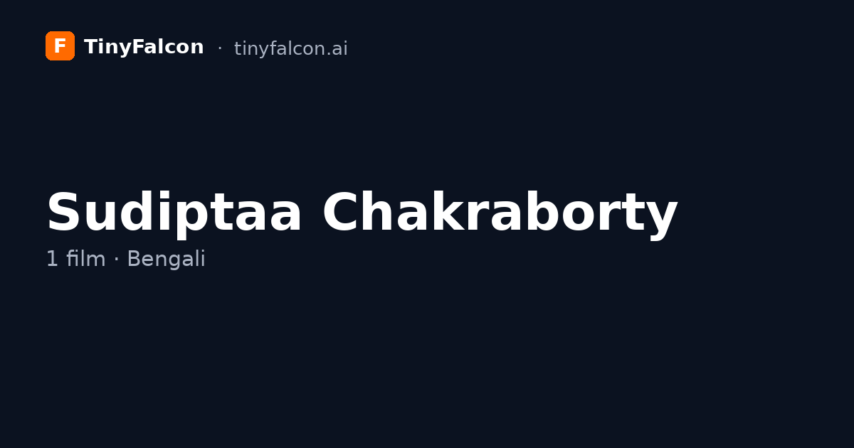 Sudiptaa Chakraborty