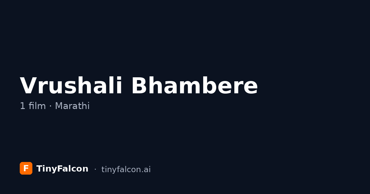Vrushali Bhambere
