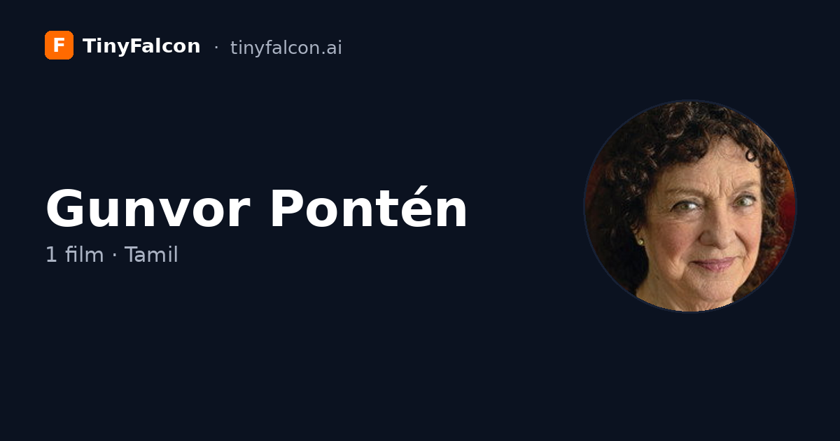 Gunvor Pontén