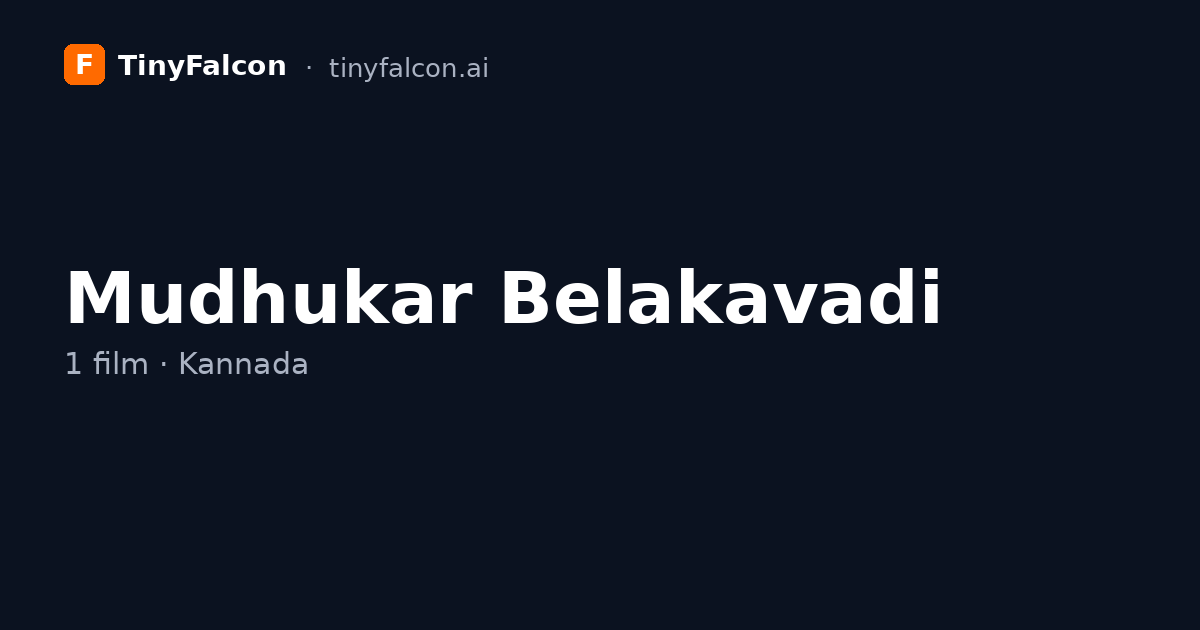 Mudhukar Belakavadi