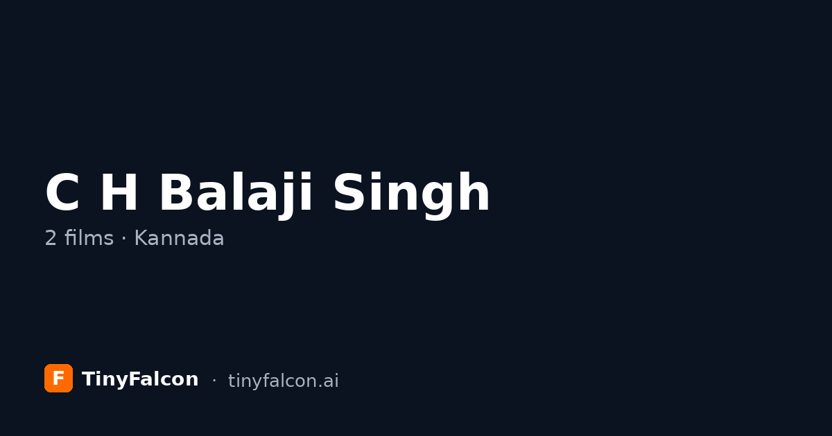 C H Balaji Singh