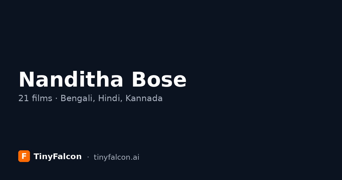 Nanditha Bose