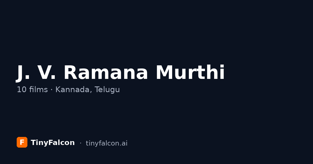 J. V. Ramana Murthi