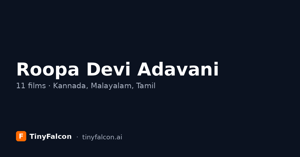 Roopa Devi Adavani