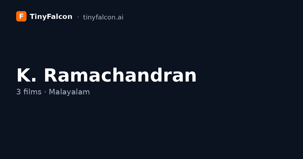 K. Ramachandran