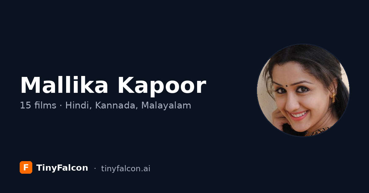 Mallika Kapoor