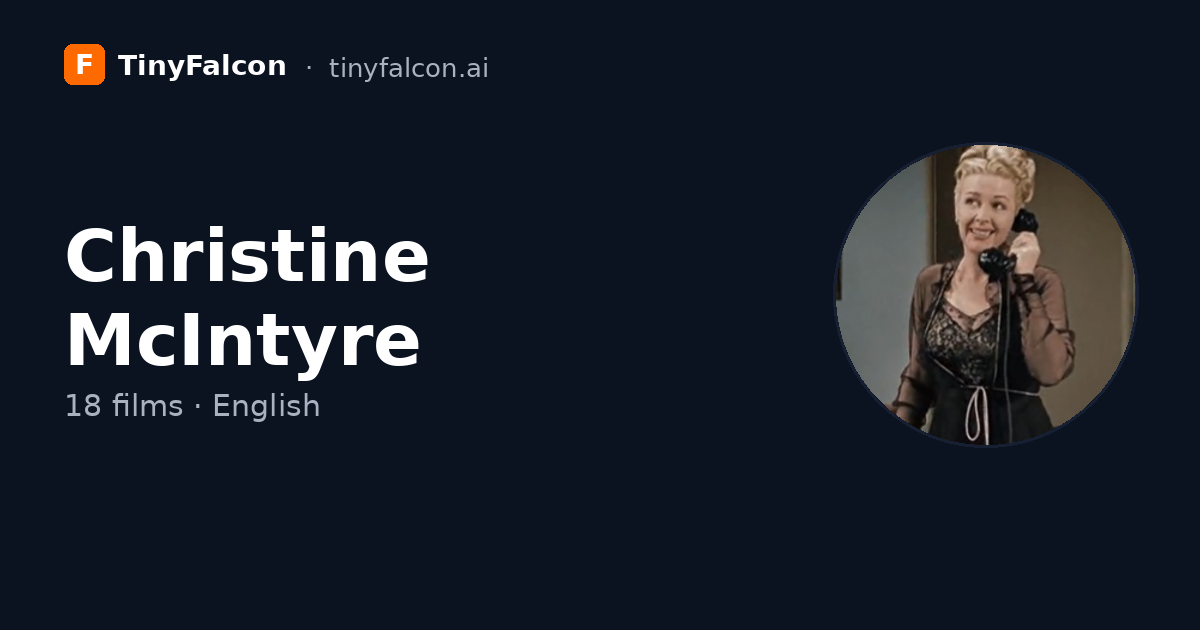 Christine McIntyre